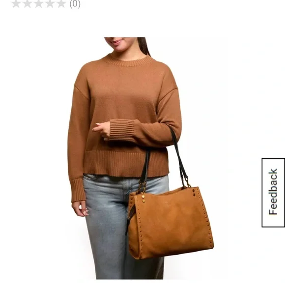 American Leather Tan Suede Women's Bag - Picture 9 of 9